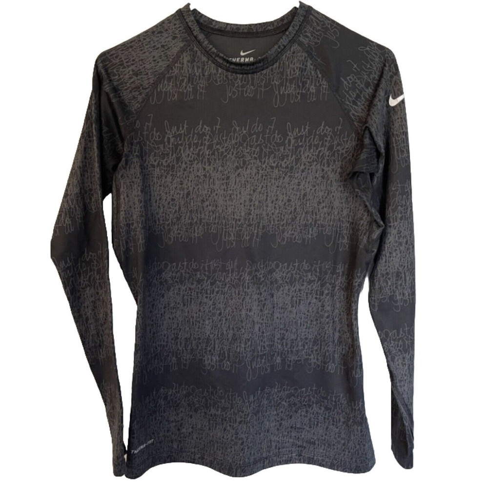Nike Thermal Fit Just Do It Compression Long Sleeve Women’s Size Medium